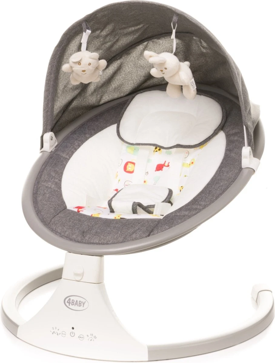 4Baby Rock 'n Relax Grijs - Babyschommel - Elektronische BabySwing - 5 Snelheden - Inclusief Accessoires 4Baby Rock 'n Relax Grijs - Babyschommel - Elektronische BabySwing - 5 Snelheden - Inclusief Accessoires -Baby Verzorging 908x1200 7
