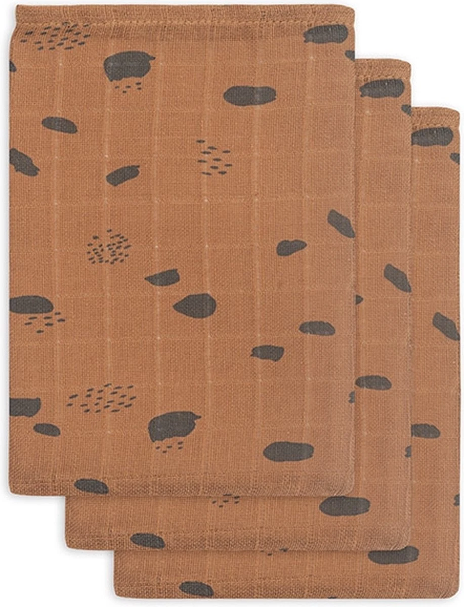 Jollein Baby Hydrofiel Washandje Spot - Caramel - 3 Stuks Jollein Baby Hydrofiel Washandje Spot - Caramel - 3 Stuks -Baby Verzorging 917x1200 1