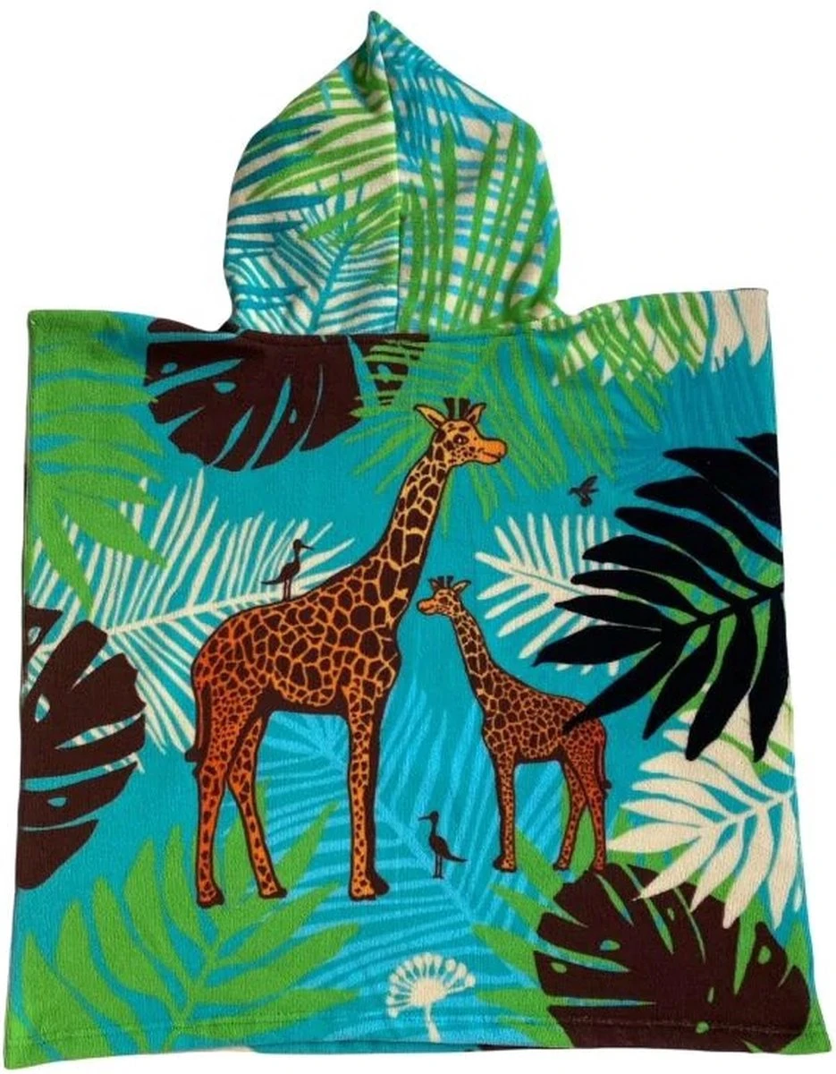 Bad cape/poncho voor kinderen 60 x 120 cm microvezel - Bad poncho's met savanne safari dieren Bad Cape/poncho Voor Kinderen 60 X 120 Cm Microvezel - Bad Poncho's Met Savanne Safari Dieren -Baby Verzorging 935x1200 1