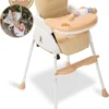 Twinky® Kinderstoel – 2-in-1 Kinderwagen Set – Bruin – Inklapbare Eetstoel & Baby Wagentje En Babystoel Voor Aan Tafel – Kinderzetel, Peuterstoeltje En Meegroeistoel In 1 -Baby Verzorging 946x1200 2