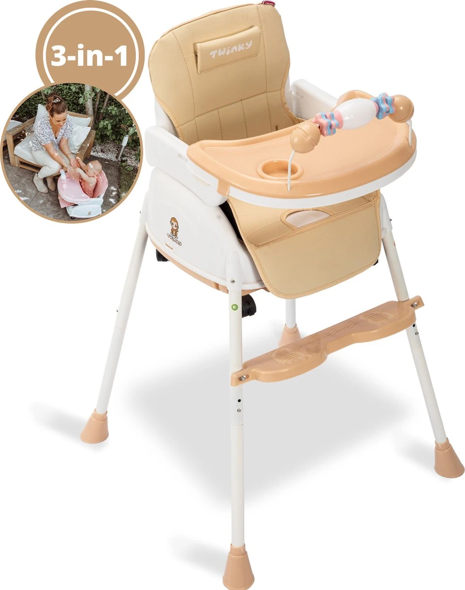 Twinky® Kinderstoel – 2-in-1 Kinderwagen Set – Bruin – Inklapbare Eetstoel & Baby Wagentje en Babystoel Voor Aan Tafel – Kinderzetel, Peuterstoeltje en Meegroeistoel in 1 Twinky® Kinderstoel – 2-in-1 Kinderwagen Set – Bruin – Inklapbare Eetstoel & Baby Wagentje En Babystoel Voor Aan Tafel – Kinderzetel, Peuterstoeltje En Meegroeistoel In 1 -Baby Verzorging 946x1200 2