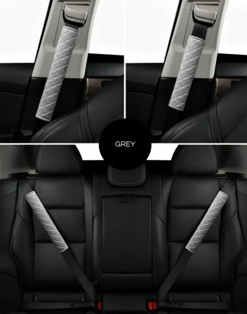 Hazlö Luxe Gordelhoezen - Checkered - Auto Gordel Beschermer - Schouderhoezen - Gordelkussen - Gordelhoes - 2 Stuks - Grijs 4 Hazlö Luxe Gordelhoezen - Checkered - Auto Gordel Beschermer - Schouderhoezen - Gordelkussen - Gordelhoes - 2 Stuks - Grijs -Baby Verzorging 947x1200