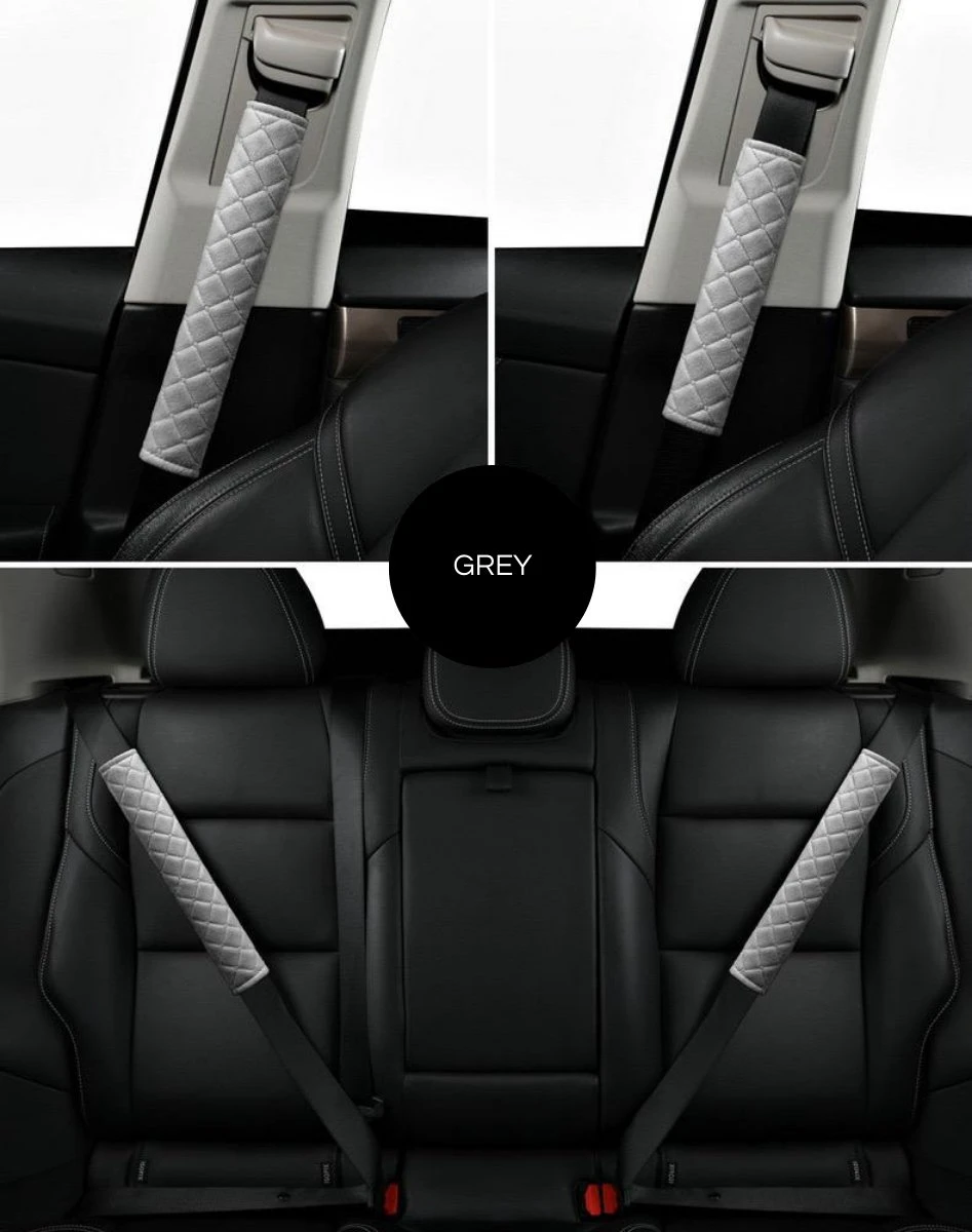 Hazlö luxe Gordelhoezen - Checkered - Auto gordel Beschermer - schouderhoezen - Gordelkussen - gordelhoes - 2 stuks - Grijs Hazlö Luxe Gordelhoezen - Checkered - Auto Gordel Beschermer - Schouderhoezen - Gordelkussen - Gordelhoes - 2 Stuks - Grijs -Baby Verzorging