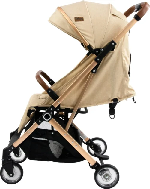 Ding Vivo Wandelwagen - Beige/Rose - Inklapbare Buggy - Inclusief Boodschappenmandje En Zonnekap -Baby Verzorging 956x1200 3
