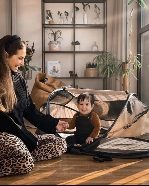 Deryan Baby Luxe Campingbedje – Inclusief Zelfopblaasbare Matras - Cream -Baby Verzorging 959x1200 1