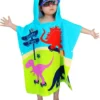 JAXY Badcape Baby - Badcape - Baby Badjas - Omslagdoek - Omslagdoek - Baby Handdoek Met Capuchon - Strandhanddoek - Badponcho - Poncho Handdoek - Microfiber - 60x90cm - Dino -Baby Verzorging 961x1200 2