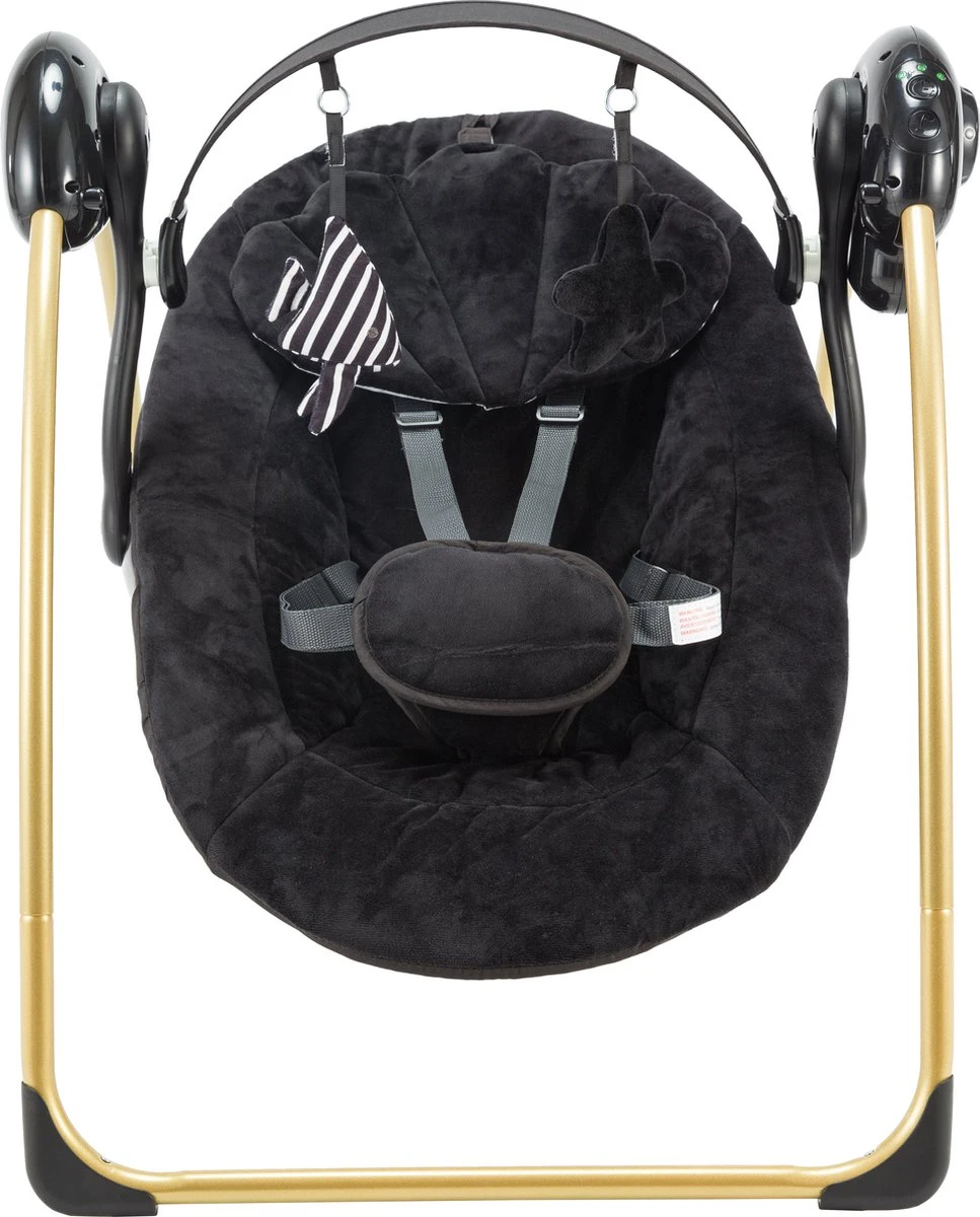 X Adventure Baby Swing Elektrisch & Portable - Black & Gold X Adventure Baby Swing Elektrisch & Portable - Black & Gold -Baby Verzorging 967x1200 5