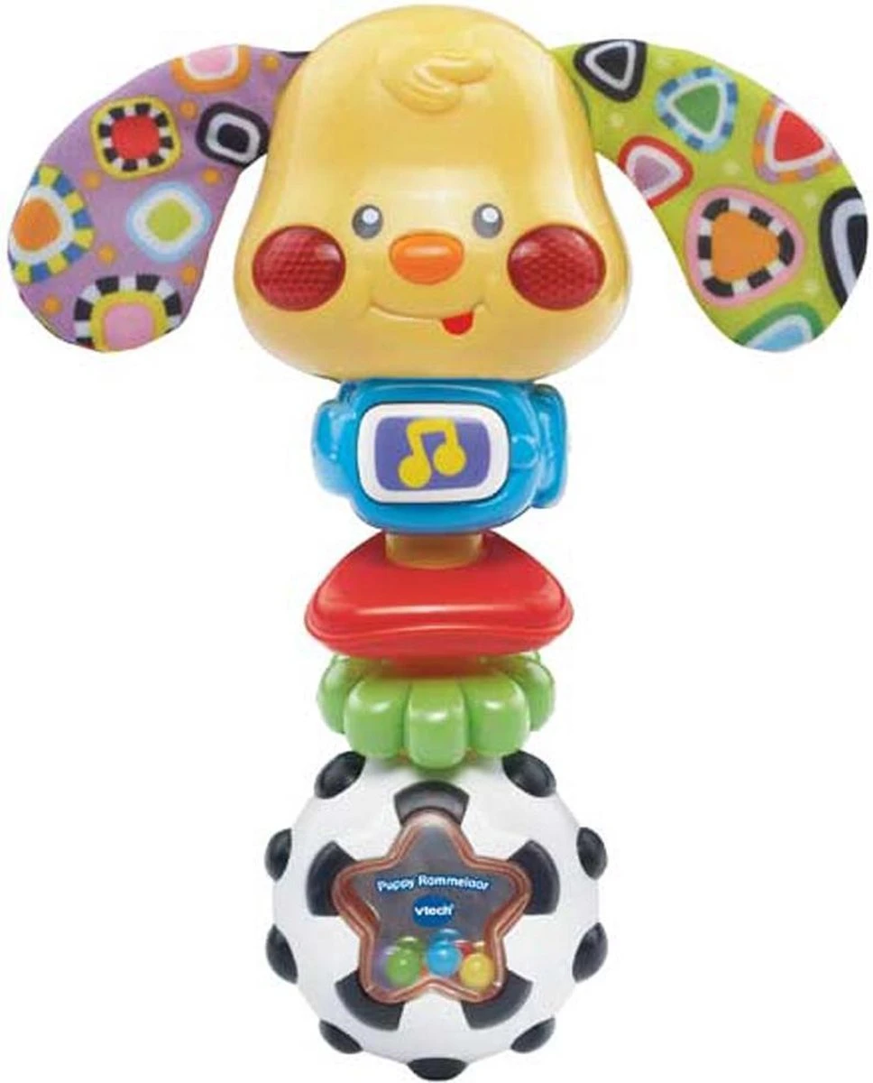 VTech Baby Puppy Rammelaar - Educatief Babyspeelgoed - 3 tot 36 Maanden VTech Baby Puppy Rammelaar - Educatief Babyspeelgoed - 3 Tot 36 Maanden -Baby Verzorging