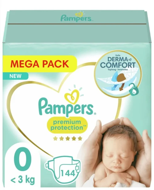 Pampers® Pampers - Premium Protection - Maat 0 - Maandbox - 144 Luiers - Premature Luiers