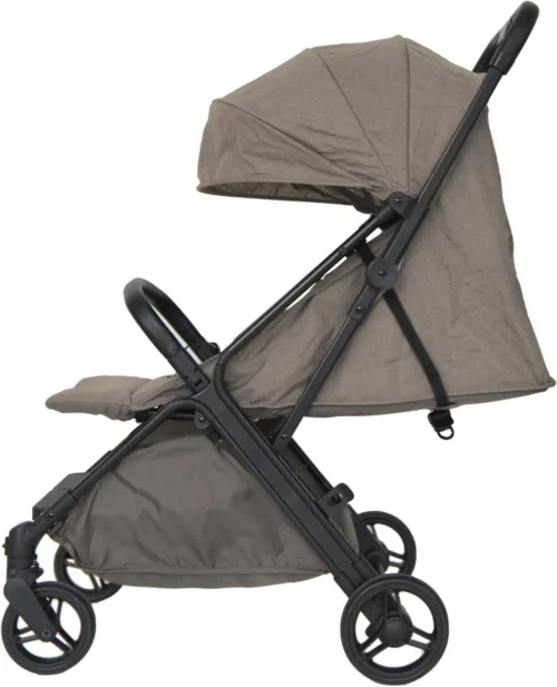 Prénatal Compact Buggy - Traploos Verstelbare Rugleuning - Inklapbaar Met 1 Hand - Plooibuggy - Taupe