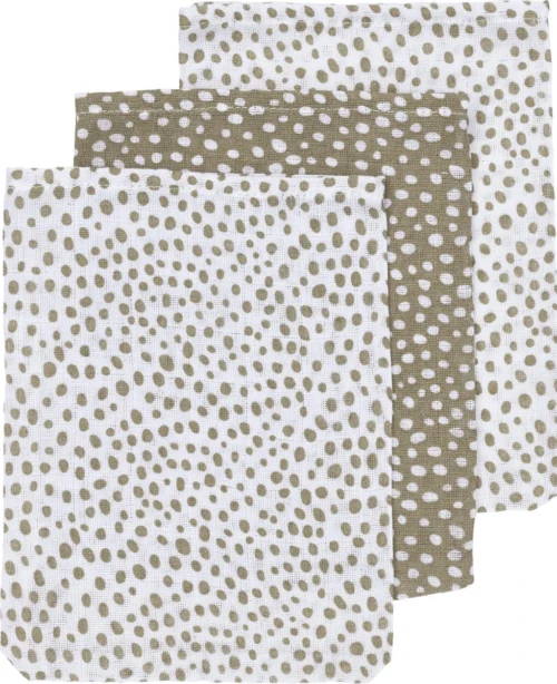 Meyco Hydrofiele Washandjes 3-pack Cheetah - Taupe