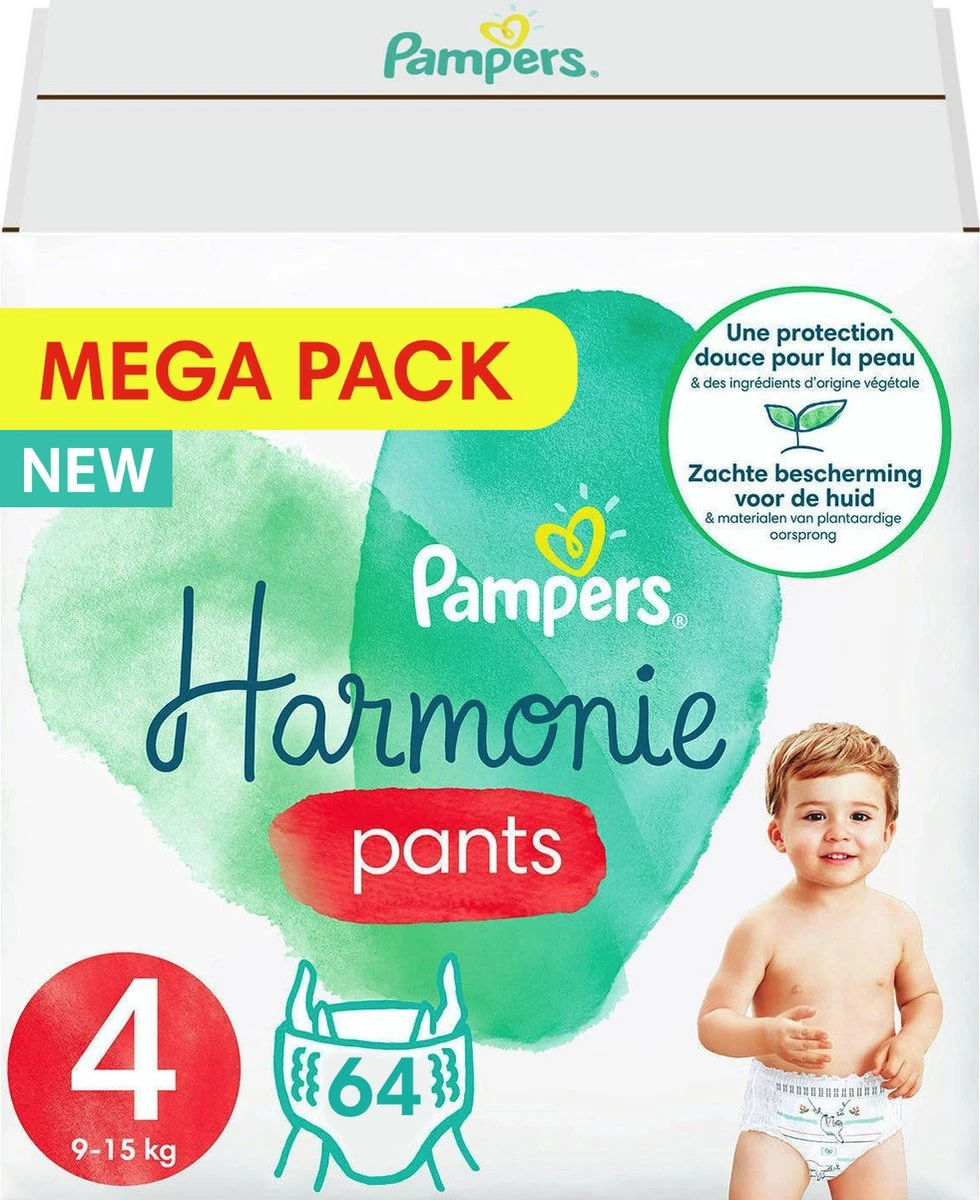 Pampers - Harmonie Pants - Maat 4 - Megapack - 64 luierbroekjes Pampers® Pampers - Harmonie Pants - Maat 4 - Megapack - 64 Luierbroekjes -Baby Verzorging 980x1200 3